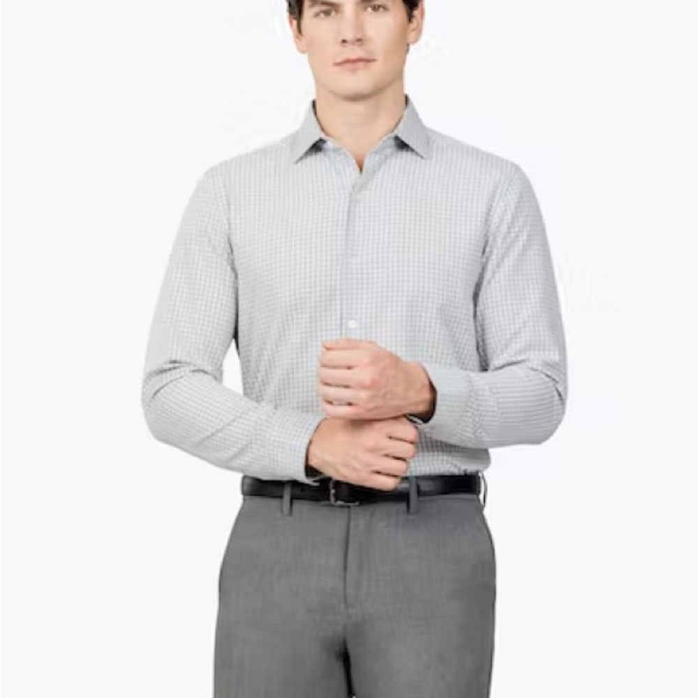 Ministry of Supply Plaid Button Up Shirt Workwear Dress shirt athletic